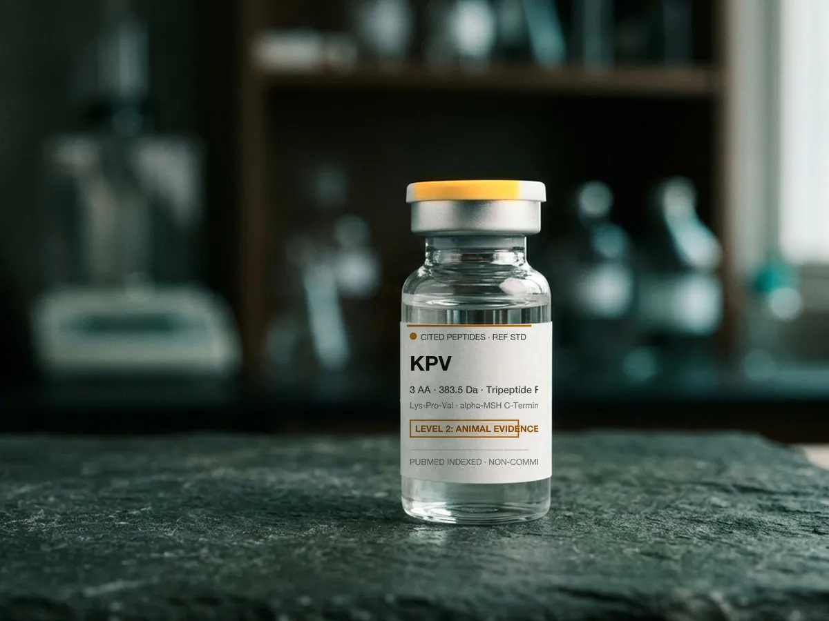 Illustrative vial labelled KPV