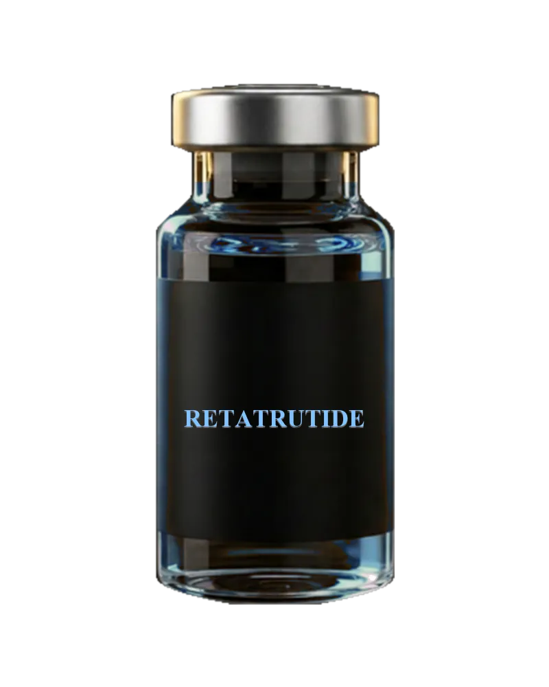 Illustrative vial labelled Retatrutide